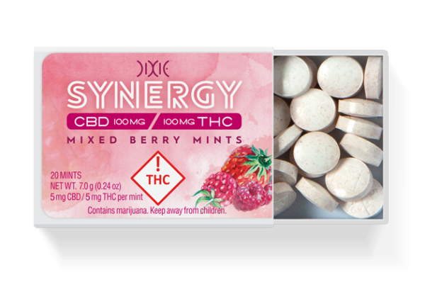 Synergy Mixed Berry Mints With Cbd And Thc By Dixie Elixirs