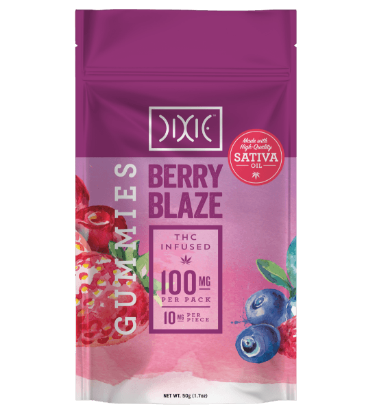 Dixie Berry Blaze Gummies Pouch