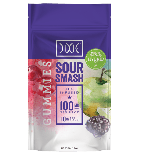 Dixie Sour Smash Gummies Pouch