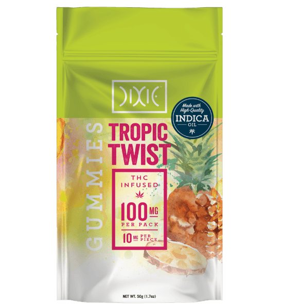 Dixie Tropic Twist Gummies Pouch