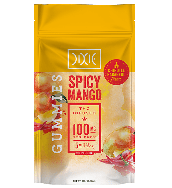Dixie Spicy Mango Gummies: a chipotle habanero blend