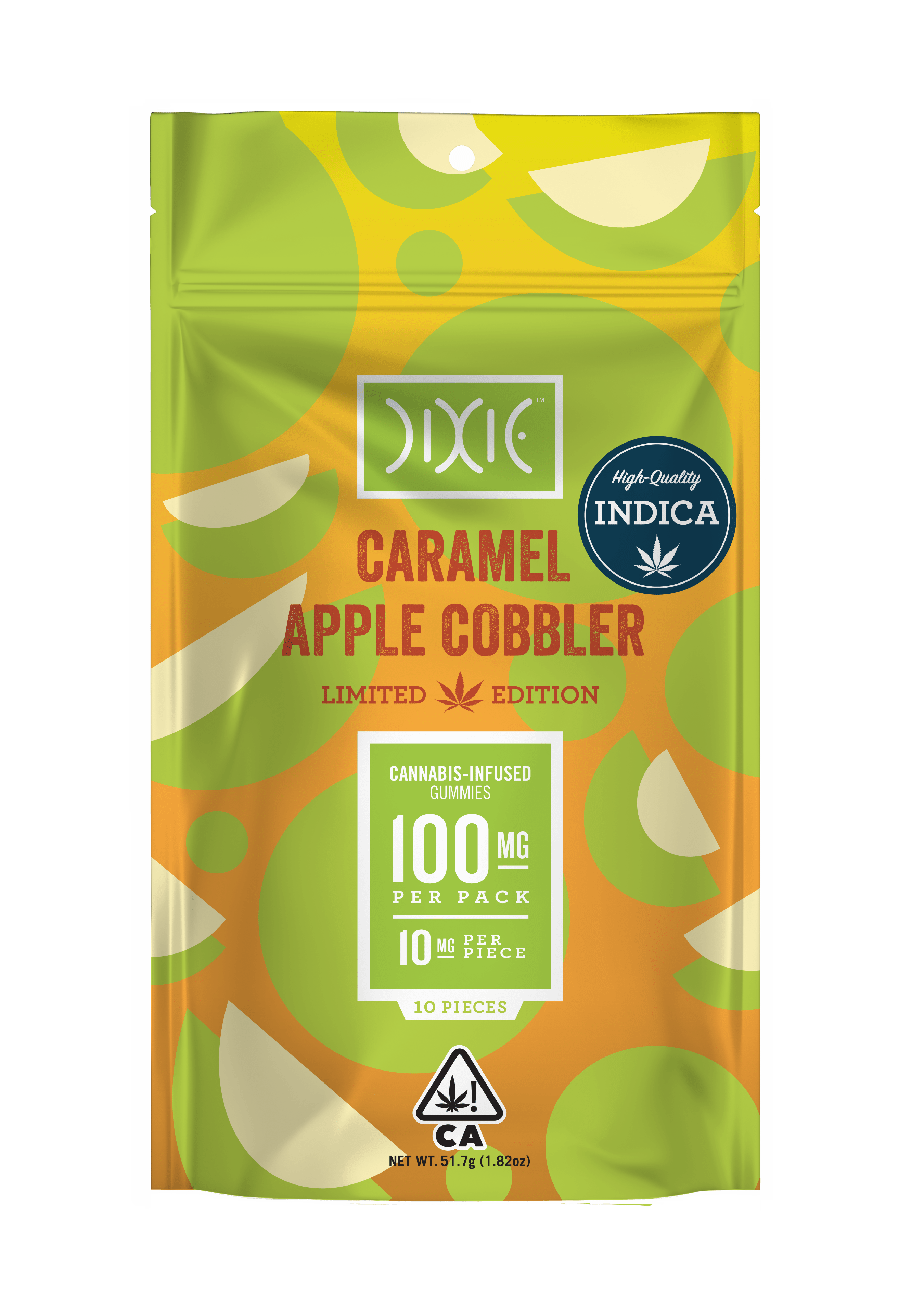 Dixie Caramel Apple Cobbler LTO gummy bag CA